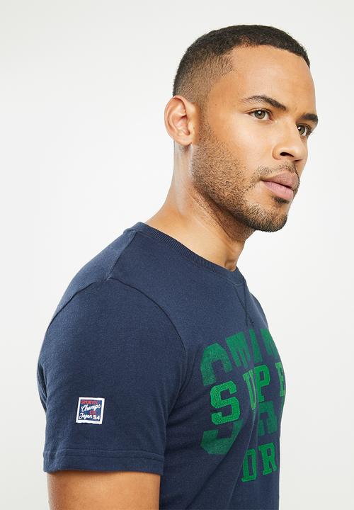 Superdry. - T&f classic tee - nautical navy