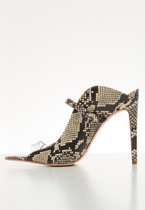 ALDO - Lisadell leather heel - black & white