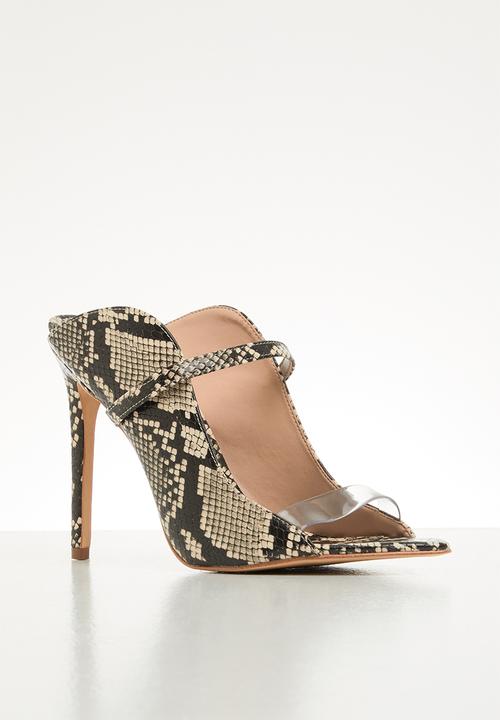 ALDO - Lisadell leather heel - black & white