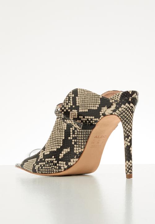 ALDO - Lisadell leather heel - black & white