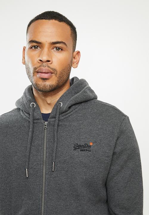 Superdry. - Ol classic ziphood - dark marl