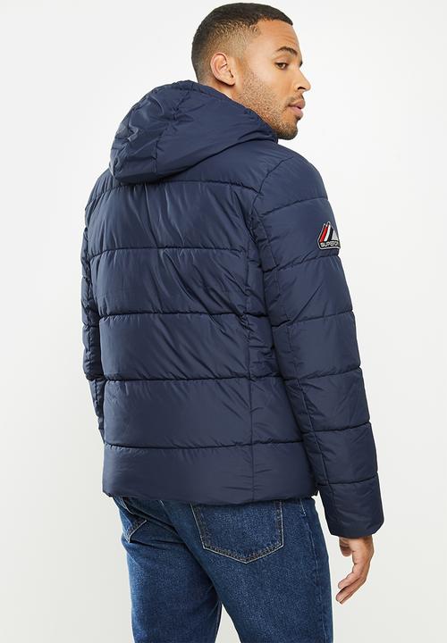 Superdry. - Sports puffer - navy & black