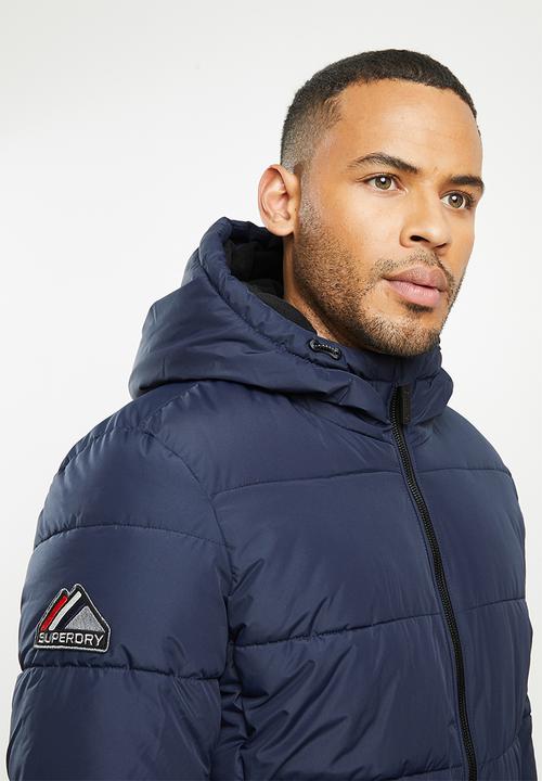 Superdry. - Sports puffer - navy & black