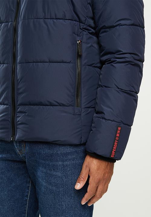 Superdry. - Sports puffer - navy & black