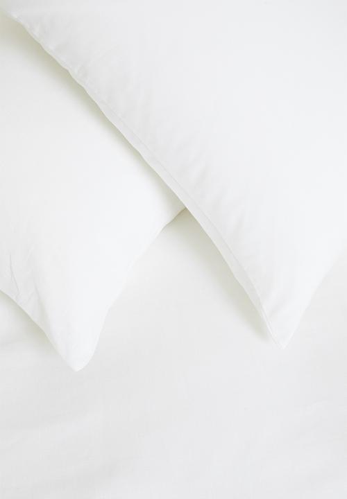 Sixth Floor - Linen blend duvet cover set - white