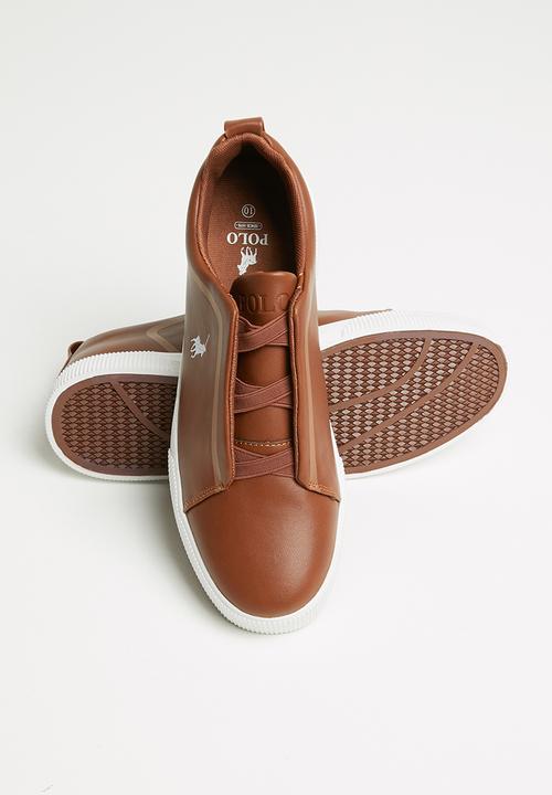 POLO - Harry gusset slip on sneaker - tan