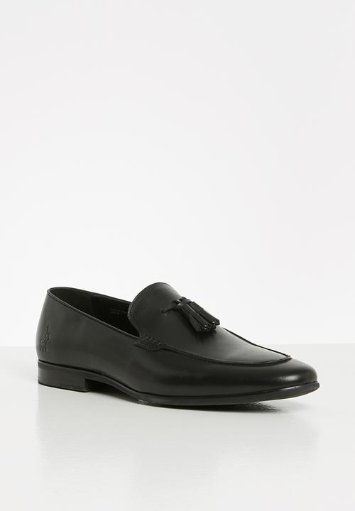 POLO - Brody leather tassel loafer - black