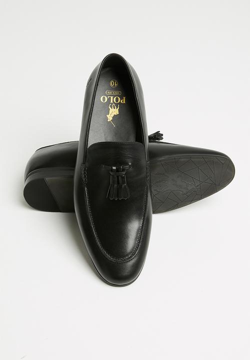 POLO - Brody leather tassel loafer - black