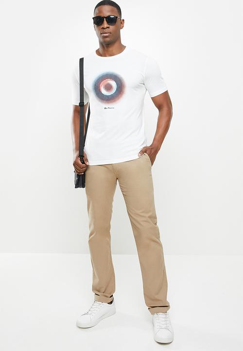 Ben Sherman - Holo target tee - ivory