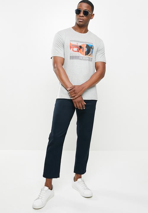 Ben Sherman - Spliced music tee - grey
