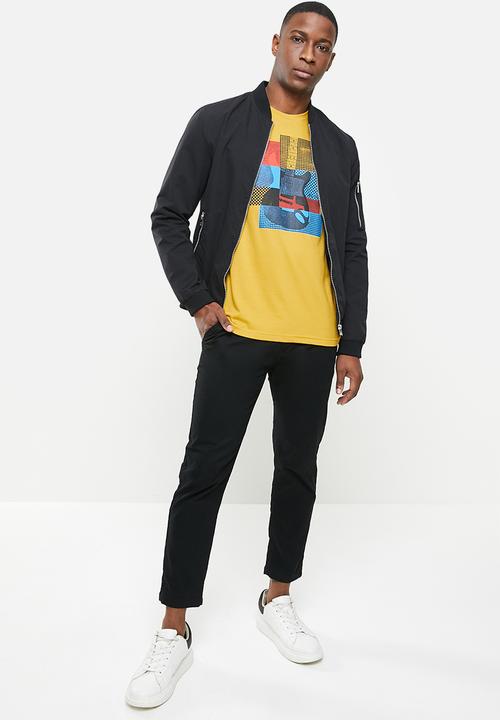 Ben Sherman - Crop guitar tee - dijon