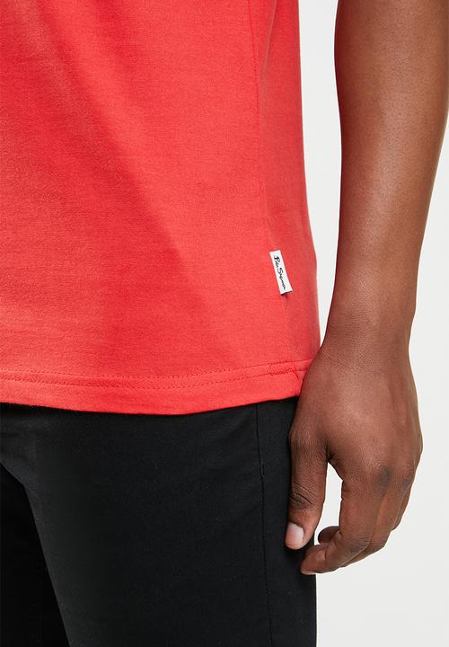 Ben Sherman - Spliced music tee - red
