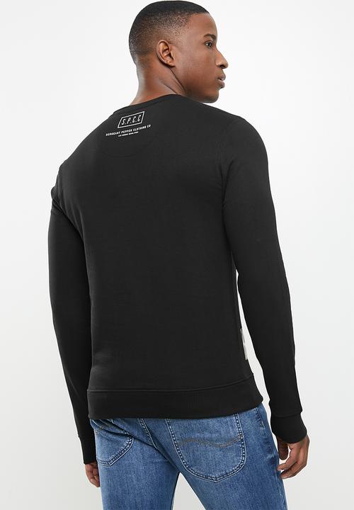 S.P.C.C - Karter crew neck sweat - black
