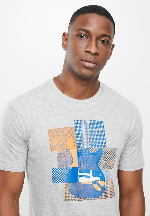 Ben Sherman - Crop guitar tee - grey