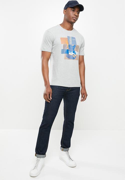 Ben Sherman - Crop guitar tee - grey