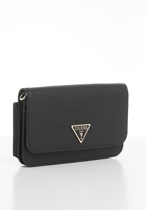 GUESS - Noelle xbody flap organizer - black