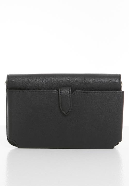 GUESS - Noelle xbody flap organizer - black
