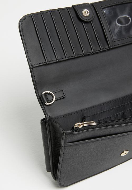 GUESS - Noelle xbody flap organizer - black