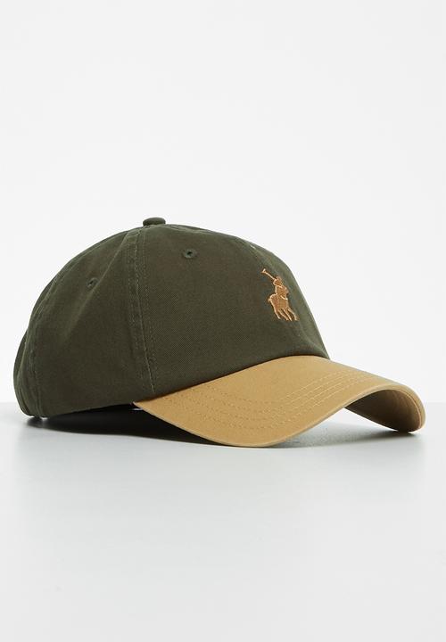 POLO - Mens axel 3d pony contrast peak - olive