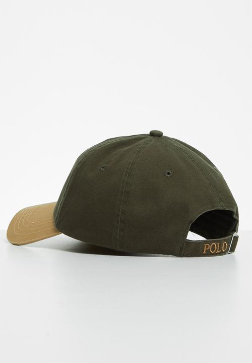 POLO - Mens axel 3d pony contrast peak - olive