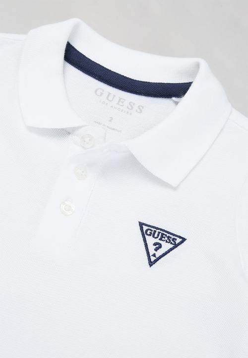 GUESS - Guess core embroidery golfer - white