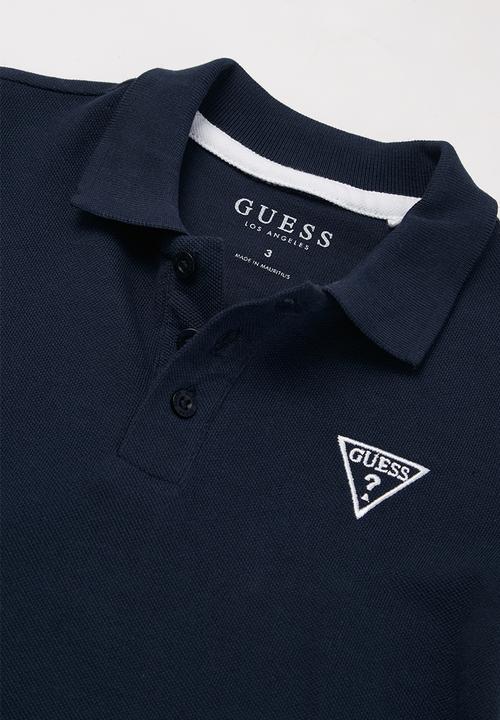 GUESS - Guess core embroidery golfer - blue