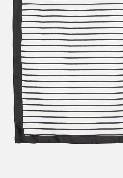 Superbalist - Monochrome neckerchief - black & white