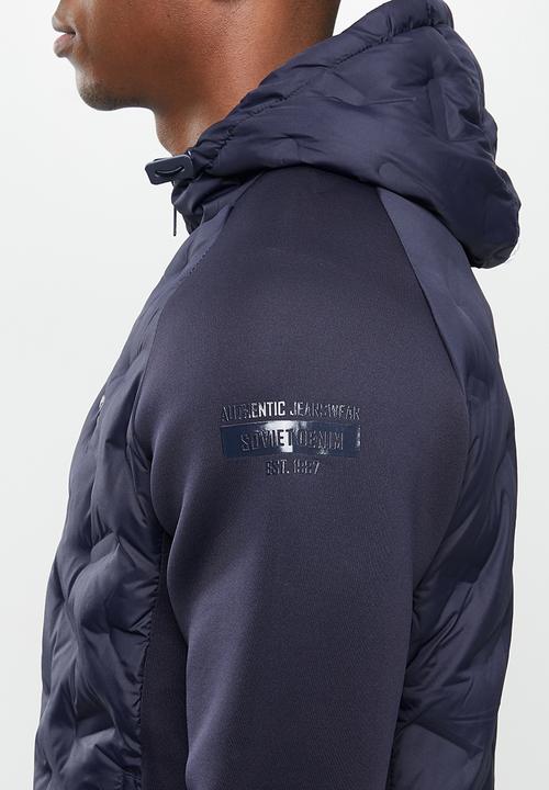 SOVIET - Spitfire raglan sleeve quilted jacket - navy