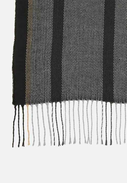 Superbalist - Knitted fringed scarf - multi