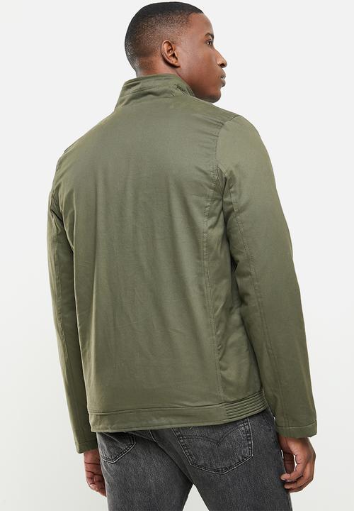 SOVIET - Colt zip through casual jacket - olive