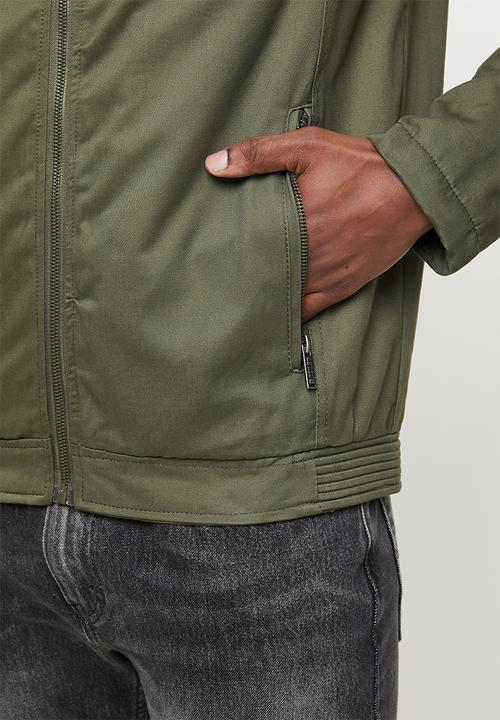SOVIET - Colt zip through casual jacket - olive