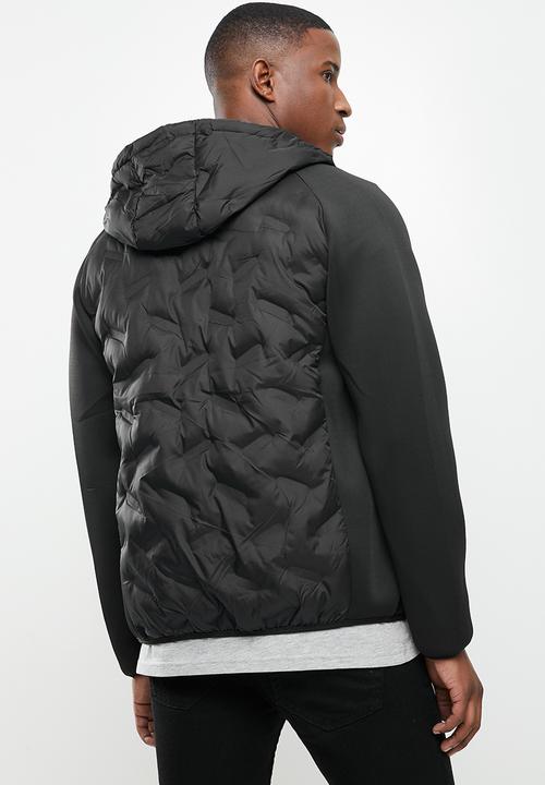 SOVIET - Spitfire raglan sleeve quilted jacket - black