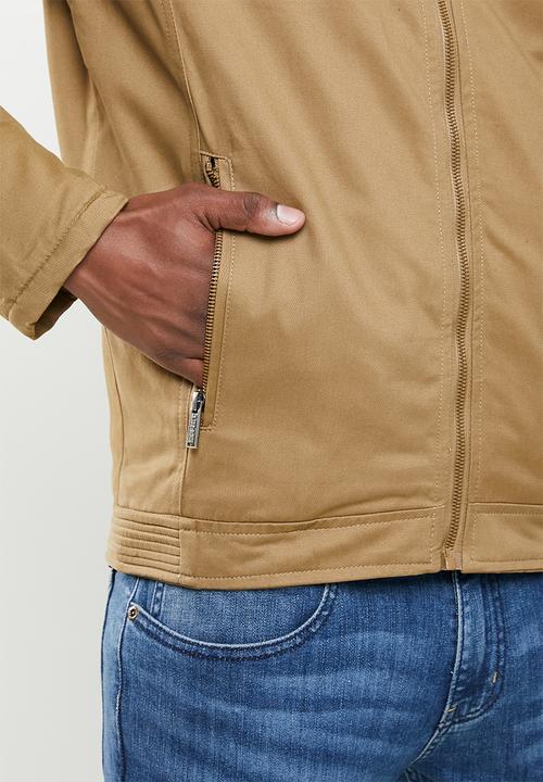 SOVIET - Colt zip through casual jacket - brown