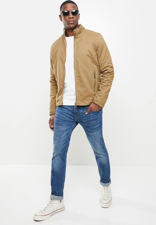 SOVIET - Colt zip through casual jacket - brown