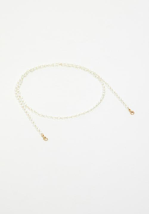 Superbalist - Beaded mask chain - clear