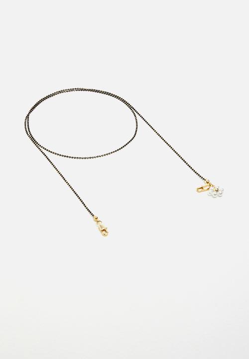 Superbalist - Small bead mask chain - brown
