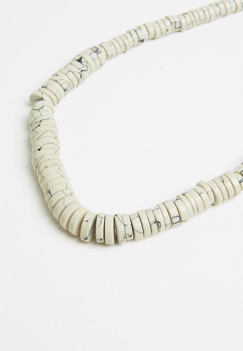 MANGO - Playa necklace - white