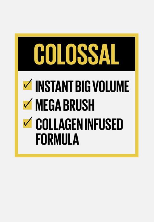 Maybelline - Volum' Express Colossal Glam Black Mascara - Black 01