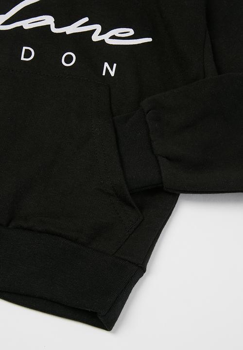 Lilylane - Devin printed hoodie - black