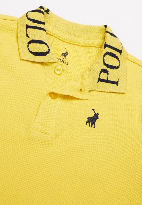 POLO - Boys warren long sleeve golfer - yellow