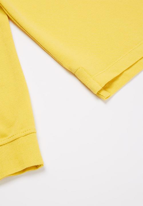 POLO - Boys warren long sleeve golfer - yellow