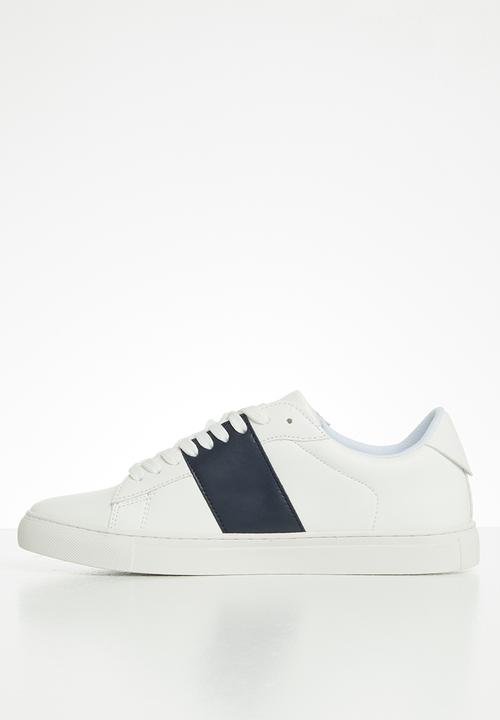 POLO - Giselle side flash sneaker - navy & white