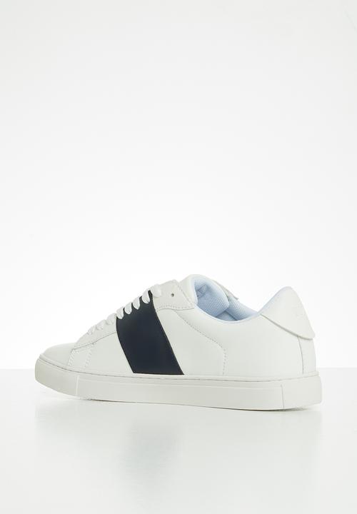 POLO - Giselle side flash sneaker - navy & white