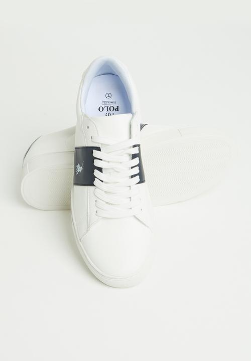 POLO - Giselle side flash sneaker - navy & white