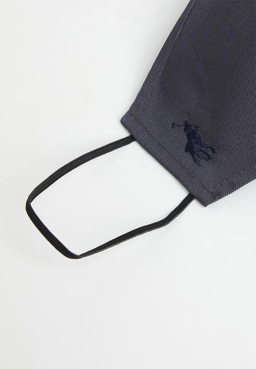 POLO - Men polo branded mask - charcoal