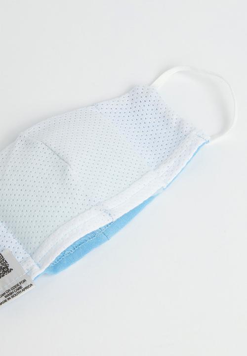 Jockey - Kids reusable cotton face mask - light blue