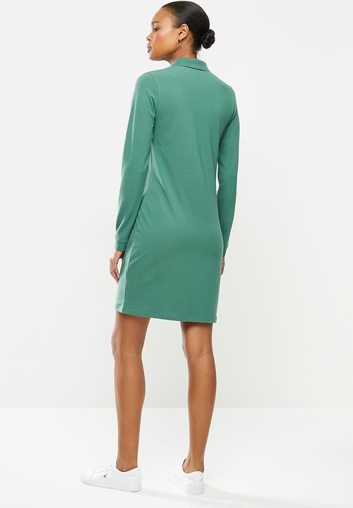 POLO - Kathy long sleeve stretch golfer dress - teal