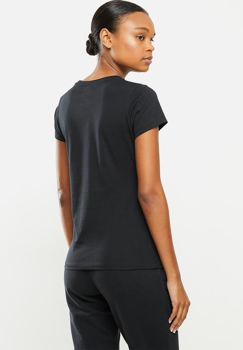 New Balance  - Essentials stacked logo tee - black