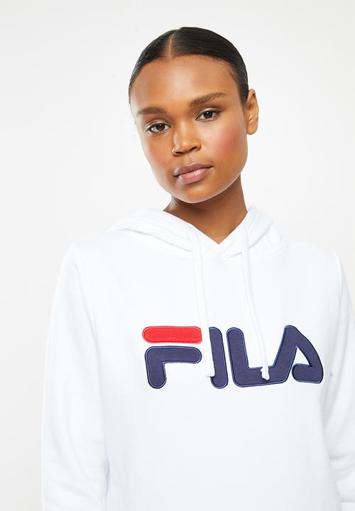 FILA - Deckle hoodie brushed fleece - white