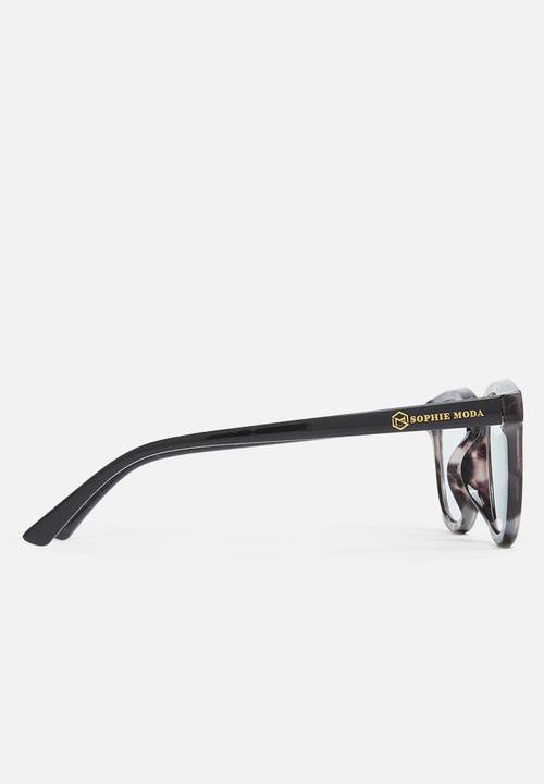 Sophie Moda - Photochromic  & mild anti blue-light: arbour collection - black